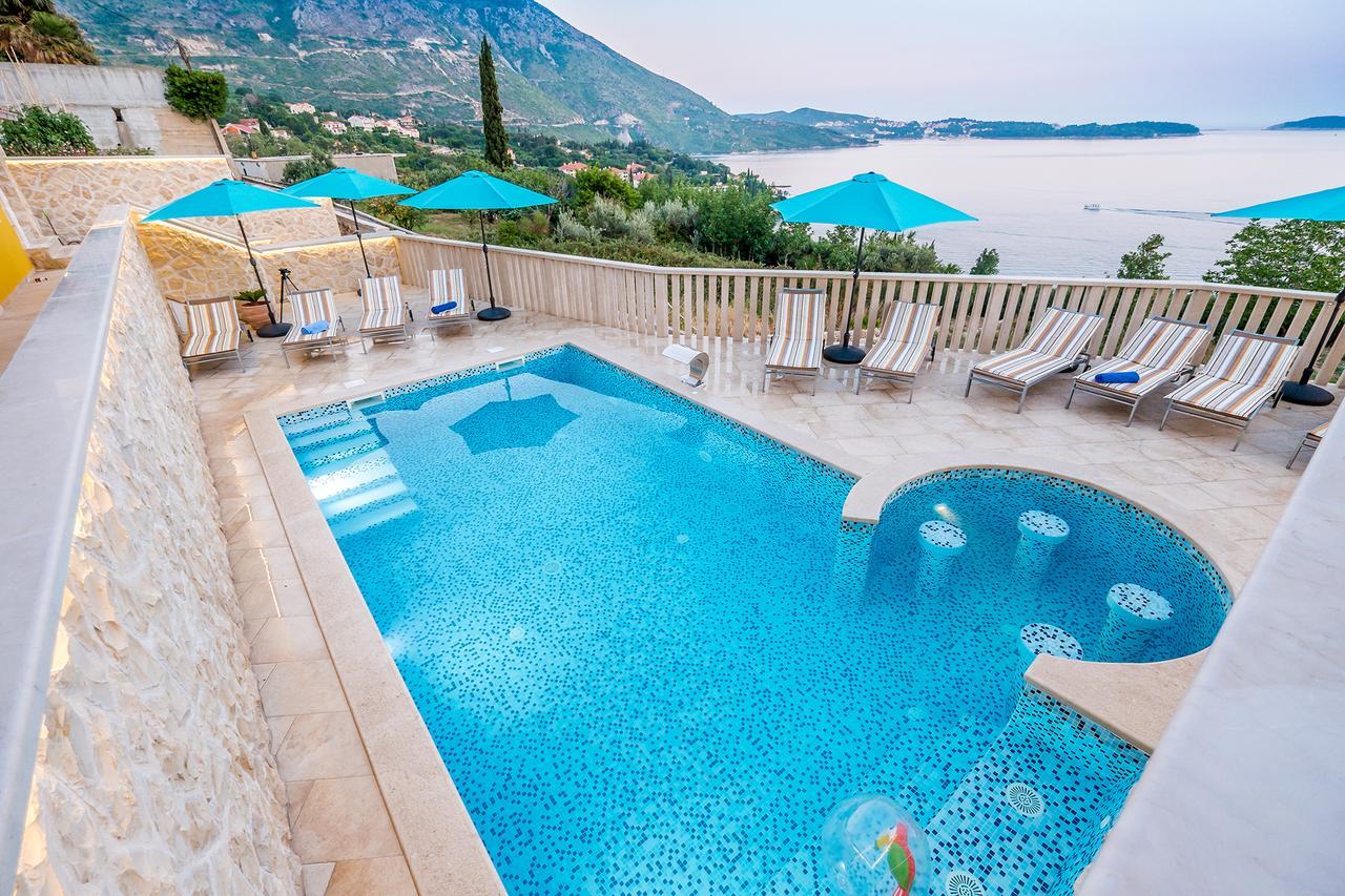 Villa Sunset Mlini Bagian luar foto