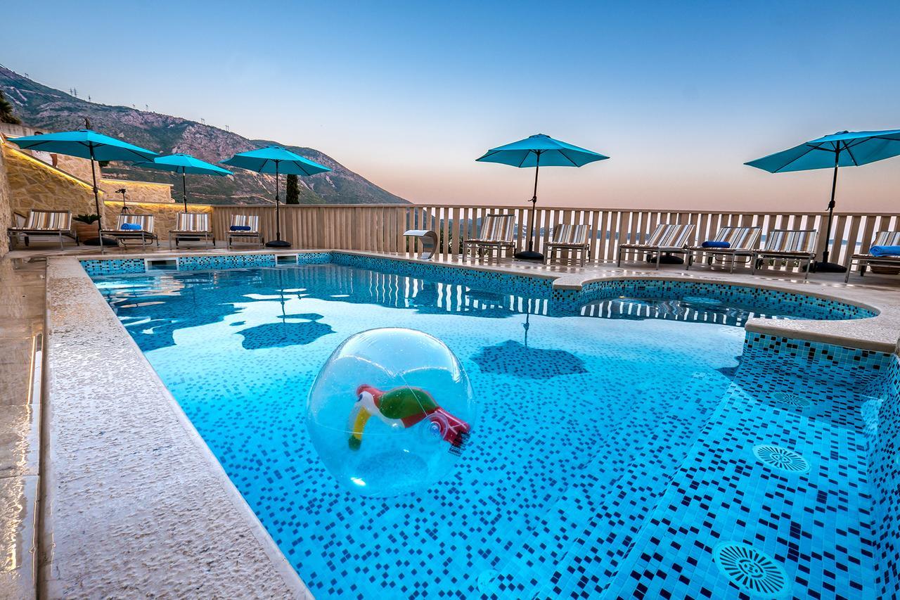 Villa Sunset Mlini Bagian luar foto