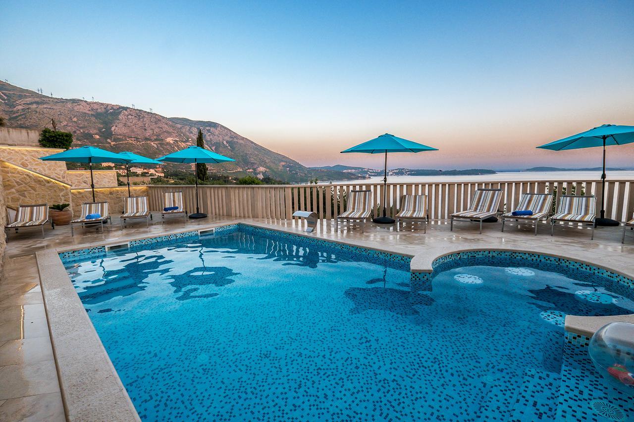 Villa Sunset Mlini Bagian luar foto