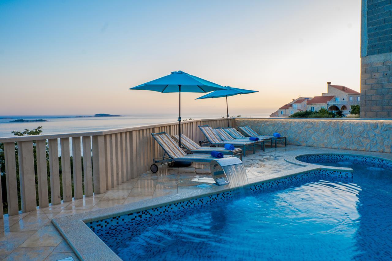 Villa Sunset Mlini Bagian luar foto